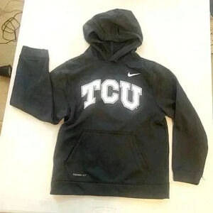 TCU Youth Hoodie Charcoal color Size Medium Therma -Fit